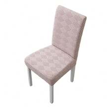 Elastic Stretch Dining Chair Cover Jacquard Chair Cushion Cover Polar Fleece Waterproof Seat Covers Chair Protectors - Multicolor - View 14