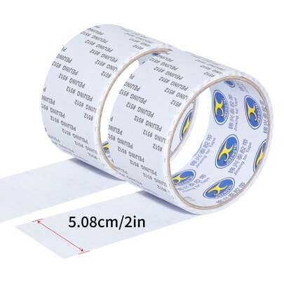 2 cuộn băng keo sửa chữa lưới chống muỗi bằng sợi thủy tinh siêu dính, màu trắng, kích thước 2m x 5.08cm, bộ vá lưới cửa sổ chống thấm nước, chống muỗi và côn trùng, dùng cho cửa ra vào, hiên nhà, thay thế mùa hè.