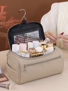 Large Capacity Hanging Multi-Pocket Cosmetic Bag, Multi-Functional Toiletry Bag Portable Travel Organizer - Multicolor - View 3