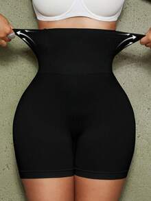 女士塑腰微塑无缝腰裤丁字裤，单件装，女士塑身裤 - 黑色 - 查看 5