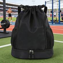 Large Capacity Drawstring Sports Backpack, Outdoor Training Basketball Football Bag, Fitness Swimming Hiking Bag, Basketball Drawstring Pouch, Swimming Storage Cloth Bag, Oxford Cloth Sports Cycling Backpack - Multicolor - View 7