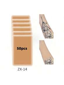 5/30/50/100/200pcs Tattoo Cover Up Patch, Unscented, Invisible Waterproof, Light, Natural Looking, Without Battery, Use Without Electricity, For Cover Up Tattoos And Sca - Apricot - View 15