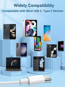 Type-C有线耳机，3.5mm圆形插头，USB-C耳机，电子通话和音乐深沉低音立体声入耳式耳机耳塞，兼容iPad/电脑 - 查看 6