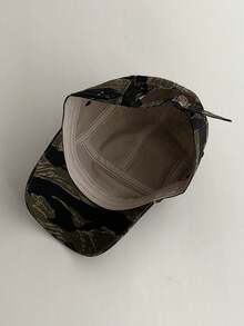 Mũ lưỡi trai bóng chày kiểu quân đội, nhanh khô, họa tiết rằn ri Mỹ cổ điển - Mũ thời trang đường phố - Họa tiết rằn ri nhãn đen - Xem 8