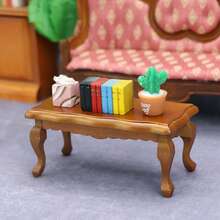 1:12 Dollhouse Miniature Coffee Table, Micro Scene Model Coffee Table Prop, Multi-Color Wavy Curved Coffee Table, Photography Scene Prop Miniature Furniture Wavy Coffee Table, Suitable For Displaying Food Toys Mini Coffee Table - Multicolor - View 8