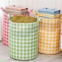 Cesta de lavandería plegable, impermeable y de gran capacidad con estampado de animales de dibujos animados, adecuada para dormitorio, baño y sala de estar, cesto de ropa sucia y caja de almacenamiento - Verde - Ver 2