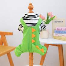 PETCIRCLE 1pc Pet Clothes Dog Outfit Spring Summer New Four-Legged Clothing Small Dog Puppy Clothes - Dragon Overalls - Multicolor - View 9