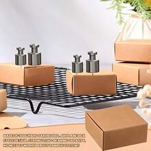 50 piezas Cajas de regalo, Cajas de regalo de papel, Cajas de cartón decorativas mini con tapas, Adecuadas para regalar aretes, joyas, pulseras (3 colores) - Ver 7