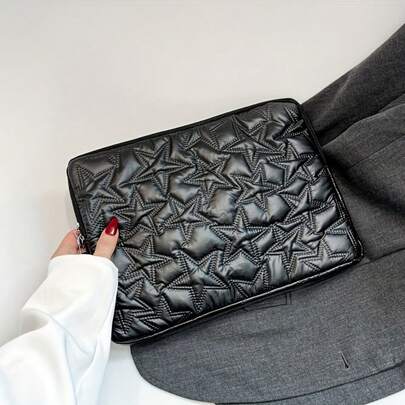 Women's Star-Shaped Embroidered Laptop Sleeve Bag, Fits 10/11 Inch And 13/14 Inch , 15/15.6 Inch Laptop