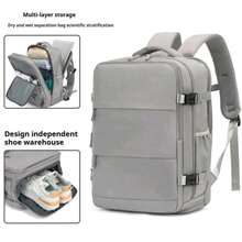 Vali xách tay Ryanair - 42 x 30 x 20 cm (16.52 x 11.81 inch), Chống thấm nước, Túi đựng laptop dành cho sinh viên, Vừa laptop 15.6 inch, Túi đại học, Chuẩn bị cho năm học mới - 1001 - Xem 8