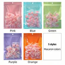 50/100 Túi kẹo tự dán màng ngọc trai Macaron, bán trong suốt, có lỗ treo, thích hợp làm quà tặng nhỏ, trang sức, quà tặng lễ Phục sinh, đám cưới, tiệc tùng. - Xem 7
