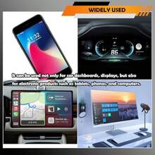 4.36*4.36 Round Car Screen CleanerDouble Sided Microfiber Screen Cleaning Pad For Car Display Dashboard LCD Display Universal Cell Phones Touch Screen Cleaner For Car Accessories Round - Round - View 6