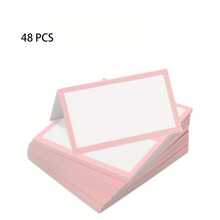 24/48 Pcs Pink Tented Place Cards, Folded Place Cards Are Ideal For Wedding Place Cards, Buffet Food Label, Banquet Tables, Cocktail Parties, And Name Cards - A - View 11