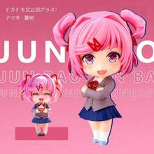Doki Doki Literature Club! Articulated Figurine Models, Approx. 10CM Tall, Monika, Sayori, Natsuki, Yuri Anime Character Cute Desktop Decor Figures, Doki Doki Literature Club Merchandise Figurines - Multicolor - View 1