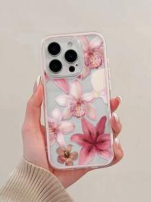 Botanical Grace! Transparent Floral Design TPU Phone Case, Compatible With IPhone 11/12/13/14/15/16/16 Pro Max/12 Pro/13 Pro/14 Pro/15 Pro/16 Pro/14 Plus/15 Plus/16 Plus/12 Pro Max/13 Pro Max/14 Pro Max/15 Pro Max/16 Pro Max, 17/17 Pro/17 Pro Max/Air, Soft Touch Finish - Multicolor - View 5