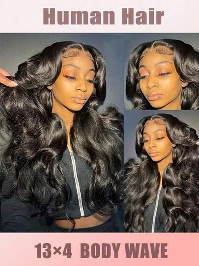 180% Density 13x4 Lace Front Wigs Body Wave Hair For Women,Human Hair Pre Plucked Natural Color Wig Human Hair Lace Front Wigs For Women,Body Wave Hair Wig With Preplucked Youngsters Hairs For Women Natural Black,Pre-Plucked For A Natural Hairline,Wavy Curls Hair Designed For Women With 180% Density,Cosplay Use Wigs,Suit For Weddings, Appointments,Themed Parties,Birthday Wigs To Parents And Friends(Bob Wigs 8-16 Inch)