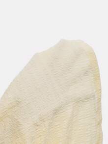 GAOVOT 女士两件套，Y2K性感优雅休闲奶油黄针织露肩上衣搭配宽松阔腿裤套装，夏季 - 黃色 - 查看 11