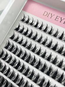 Hinarin 204 sợi mi giả D Curl 12-18mm kiểu Manga có gai, mi giả dạng chùm mềm mại, mi giả anime có thể tái sử dụng, mi giả lông chồn kiểu cổ tích, mi giả từng sợi riêng lẻ. - D - Xem 4