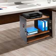 Printer Stands - สีน้ำตาลและสีดำ - ดู 4