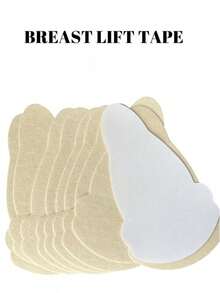 Bộ 10 miếng che đầu ti dùng một lần không dệt, hình quả bầu đen | Không dây đeo, tự dính, thân thiện với da, vô hình, thoải mái, chống chảy xệ, chống nhô ra - Nhiều màu - Xem 7