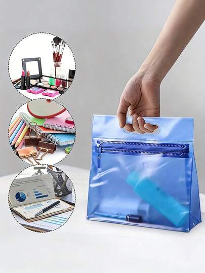 Túi đựng đồ bơi di động - Túi khóa kéo bằng nhựa bền chắc, thích hợp cho bãi biển, hồ bơi và du lịch - Thiết kế tiết kiệm không gian với nhiều ngăn để đựng đồ bơi, khăn tắm và các vật dụng khác.