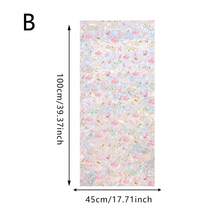 1/6 miếng phim dán cửa sổ trang trí hoa văn, hình cầu vồng, dán tĩnh điện, chống tia UV, decal vinyl có thể tháo rời cho cửa kính phòng khách. - Phim màu hình hoa - Xem 18