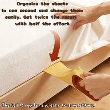 3 piezas Sujetador de sábana, Organizador de ropa de cama para el hogar, Elevador de colchón - Múltiples estilos - Ver 4