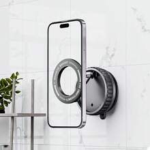 Adjustable Suction Cup Bracket Car Phone Holder 1pc Vacuum Magnetic Suction Cup Wall Mount Holder Kitchen/Bathroom Magsafe Magnetic Phone/Tablet Stand 360° Rotating Desk Slouchy Tripod Phone Holder Spring Gift - Multicolor - View 3