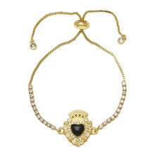 1pc Handmade Heart-Shaped Beaded Adjustable Bracelet - Charm Bracelet - View 10