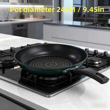 [Chảo chống dính] Chảo đáy phẳng chống dính phủ kim cương tinh thể, dày dặn, ít khói, thích hợp cho bếp ga và bếp từ. - Xem 11