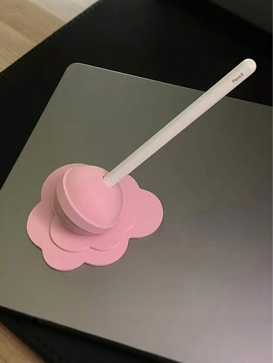 可爱3D花朵造型硅胶笔筒 - 糖果融化造型笔架，适用于Apple Pencil和平板电脑 - 适用于办公室、学校和家庭的桌面收纳 - 艺术家和学生的独特设计师礼物