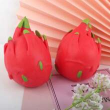 创意减压玩具，逼真火龙果挤压玩具/大面包挤压玩具，豆腐球减压透气小工具，小礼物，派对礼品 - 彩色 - 查看 8