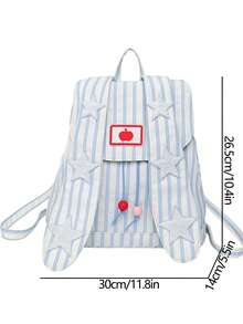 新款夏季可爱兔耳包大容量背包通勤包时尚女童书包 - 藍色 - 查看 11