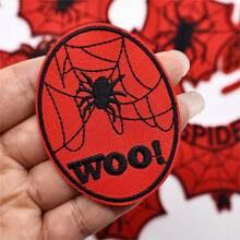 Marvel 12 piezas Pegatinas de tela con diseño de telaraña de dibujos animados, pegatinas bordadas para accesorios de juguetes y zapatos - Multicolor - Ver 2