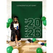 Congratulations Class Of 2026 Banner Minimalist Backdrop For Graduation Party Decorations Photo Background - 多色 3 - 查看 3