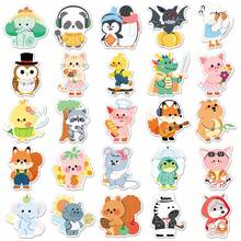 Bộ 50 sticker hình động vật nhỏ vẽ tay độc đáo, thích hợp dán lên sổ lưu niệm, nhật ký, laptop, bình nước, xe hơi, v.v. Thiết kế mang ý nghĩa tôn giáo với thông điệp tích cực, món quà tuyệt vời. - Nhiều màu - Xem 6