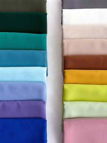 1pc Lightweight Chiffon Solid Color Scarf, Women Hijab Simple Versatile Decorative Shawl For Sun Protection - Blue - View 10