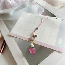 Strawberry Bag Charm  Keychain Charm Strawberry Phone Pendant For Various Occasions - Pink - View 5