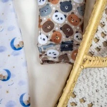 Snuggle Fit Long Soft Baby  Set With 2 Pieces, Hypoallergenic Fabric, Front Zipper, Warm, Comfortable, Printed, Unisex Pajamas For Girls And Boys - 彩色 - 查看 7