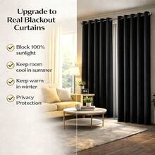 4 Panels 100% Blackout Curtains Heat Insulation Noise Reduction Privacy Protection Room Darkening Curtains Energy Efficient Curtains Thermal Insulated Curtains Soundproof Curtains For Living Room Bedroom Modern Curtains For Bedroom Decorative Curtains For Living Room Elegant Curtains For Bedroom Luxury Curtains For Living Room Plain Curtains For Bedroom Solid Color Curtains For Living Room Blackout Window Treatments For Bedroom Light Blocking Curtains For Living Room Partition Curtains Suitable For Living Rooms Bedrooms Balconies And Courtyards BLACK RED GRAY GREEN - 黑色 - 查看 6