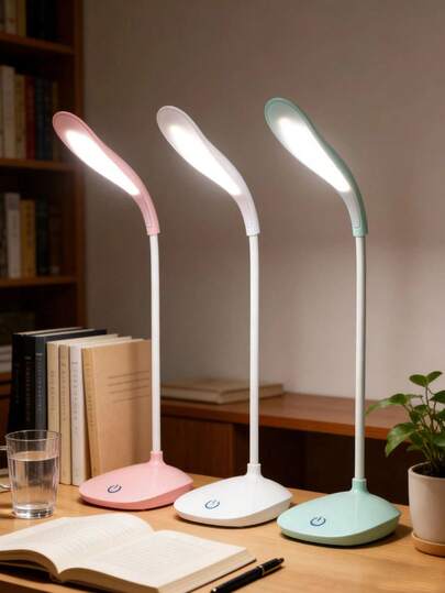 LED Eye-Care Desk Lamp, Minimalist Portable Practical Flexible Lamp, Suitable For Home, Bedroom, Dorm, Room, Living Room, Study, Soft Lighting Comfortable Eye-Protection Reading Lamp, Bedside Night Light