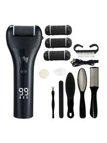 专业足部护理工具套装，电动磨脚器，去茧器 - 彩色 - 查看 15