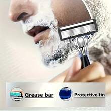 [Premium Razor] Ultra-Sharp Premium Retro Manual Razor Set | 6-Layer Blades, Interchangeable Heads, Ergonomic Handle, Reusable Refillable Design For Smooth Shaving Precision - Perfect Father's Day And Birthday Gift - Multicolor - View 7