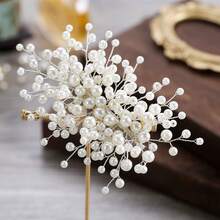 1pc Casual Party Elegant ABS Plastic Hair Clip, Suitable For All Seasons - White - View 2