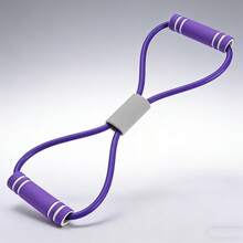 1pc Latex 4-Tube Resistance Band, Elastic Yoga Stretch Band For Comprehensive Fitness Training, Green, Home & Gym Resistance Training Equipment - Multicolor - View 8