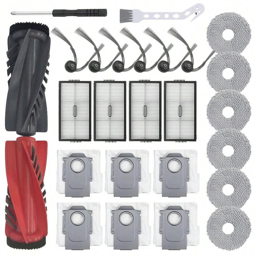 Compatible With P20 Ultra/Plus/G20S Ultra, Includes Main Brush, Roller Brush, Filter, Cleaning Cloth, Side Brush, Dust Bin, Tool Brush, Screwdriver And Other Accessories - P20 Ultra - View 1