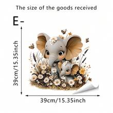1/5套可愛舒適卡通動物主題牆貼（親子主題）- 可移除自黏防水PVC貼紙 - 適合裝飾客廳、臥室、浴室、兒童房和辦公室 - 牆貼 - 查看 12