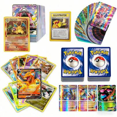 300 brädspelskort, anime-fan-presentkort, flashcards, kort (V-serien VMAX, sällsynta GX-kort, anime-spelkort, extrakort, flashcards, vuxenpresenter, festtillbehör, festtillbehör, födelsedagsfesttillbehör, födelsedagspresenter, handgjorda dekorationer, fickmonster, samlarkort, klassiska kort, lämpliga för fester och födelsedagspresenter (slumpmässiga stilar)