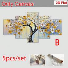 5pcs Gold/Pink Tree Decorative Painting, Modern Abstract Tree Of Life Canvas Print Wall Art, Decorative Art, Home Decor, Room Aesthetics, Poster, Ideal Gift, Suitable For Living Room, Bedroom, Bathroom, Cafe, Framed - Tree Of Life - View 12