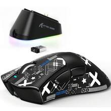 ATTACK SHARK V3 Pro 无线游戏鼠标，带磁吸充电底座：62克超轻 - 1000Hz 轮询率 - 25,000 DPI - PAW3311 传感器，有线/蓝牙/2.4GHz 可编程，BK52820 IC - 查看 14